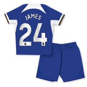 Maillot de foot Chelsea Reece James #24 Domicile enfant 2023-24 Manches Courte (+ pantalon court)